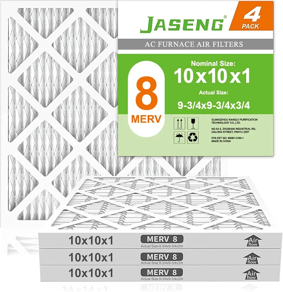 10x10x1 Furnace Air Filters 4 Pack